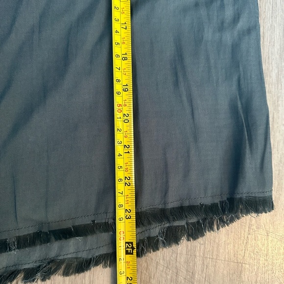 KLd Raw Edge V-Neck Sleeveless Top S Minimalist Boho Chic Oversized - Picture 7 of 8